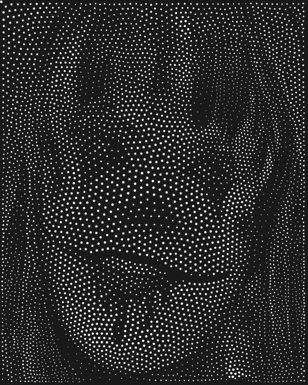 Voronoi Stippling Pattern