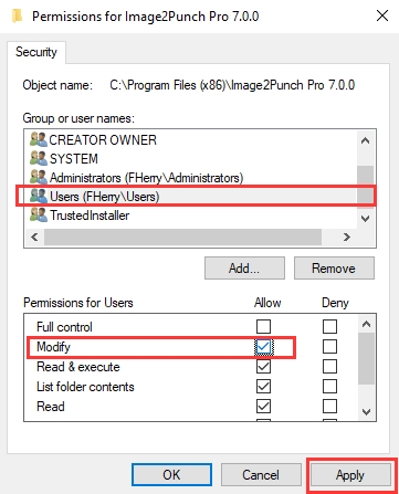 Manual Set Up Administration Right