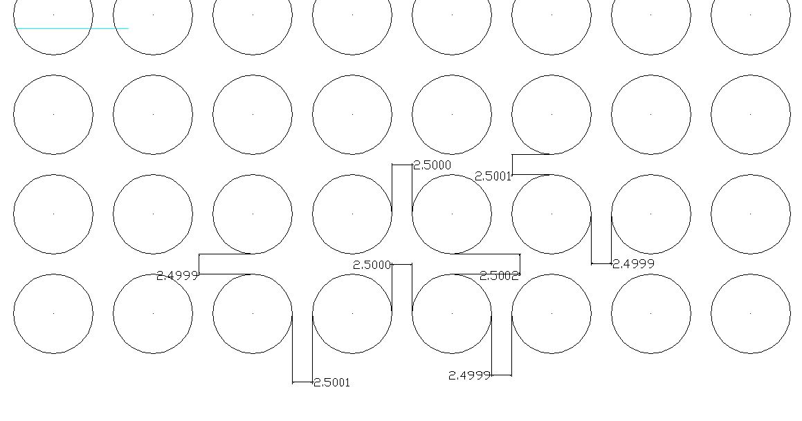 Minimum Gap Tolerance for rectangular pattern